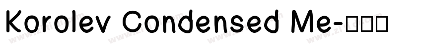 Korolev Condensed Me字体转换
